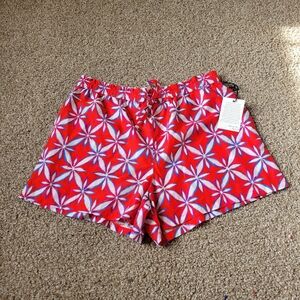 NWT Electric & Rose Red Floral Rylee Pull on Shorts Size XL